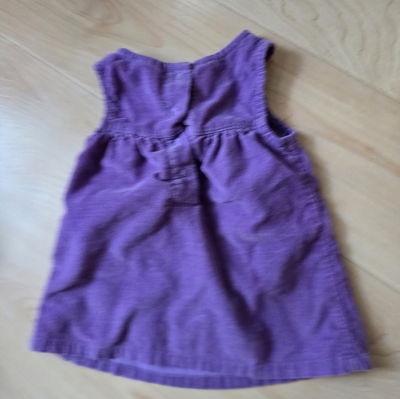 Vintage Y2K Disney Winnie the Pooh purple corduroy dress - Picture 2 of 5